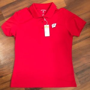 NWT Wisconsin Badger polo